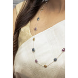 Multi Sapphire Multi Purpose Long Necklace