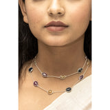 Multi Sapphire Multi Purpose Long Necklace