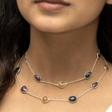Multi Sapphire Multi Purpose Long Necklace