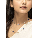 Golden Routile And Lapis Multi Wear Necklace