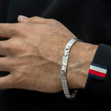 Refined Silver Accent Men's Bracelet