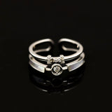 Timeless Radiance  Silver Ring