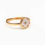 Blossom Luxe Rose Gold Plated Silver Ring