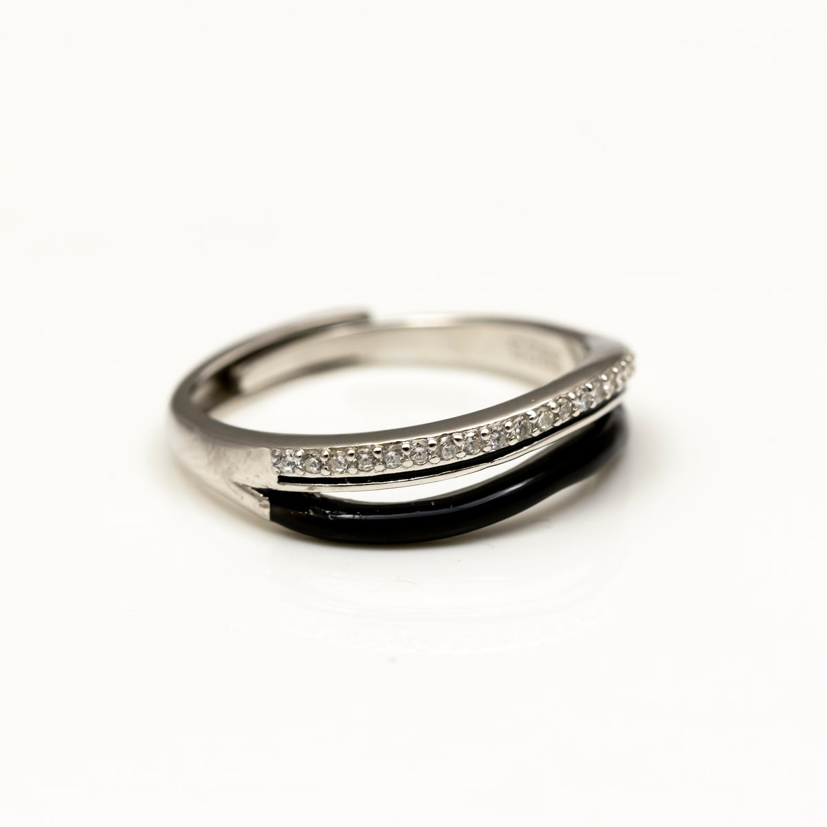 Noir Eclat Silver Band