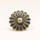 Dana Detailed Silver Ring