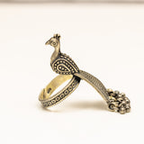 Moh Intricate Peacock Ring