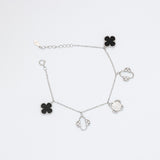 Monochrome Blossom Charm