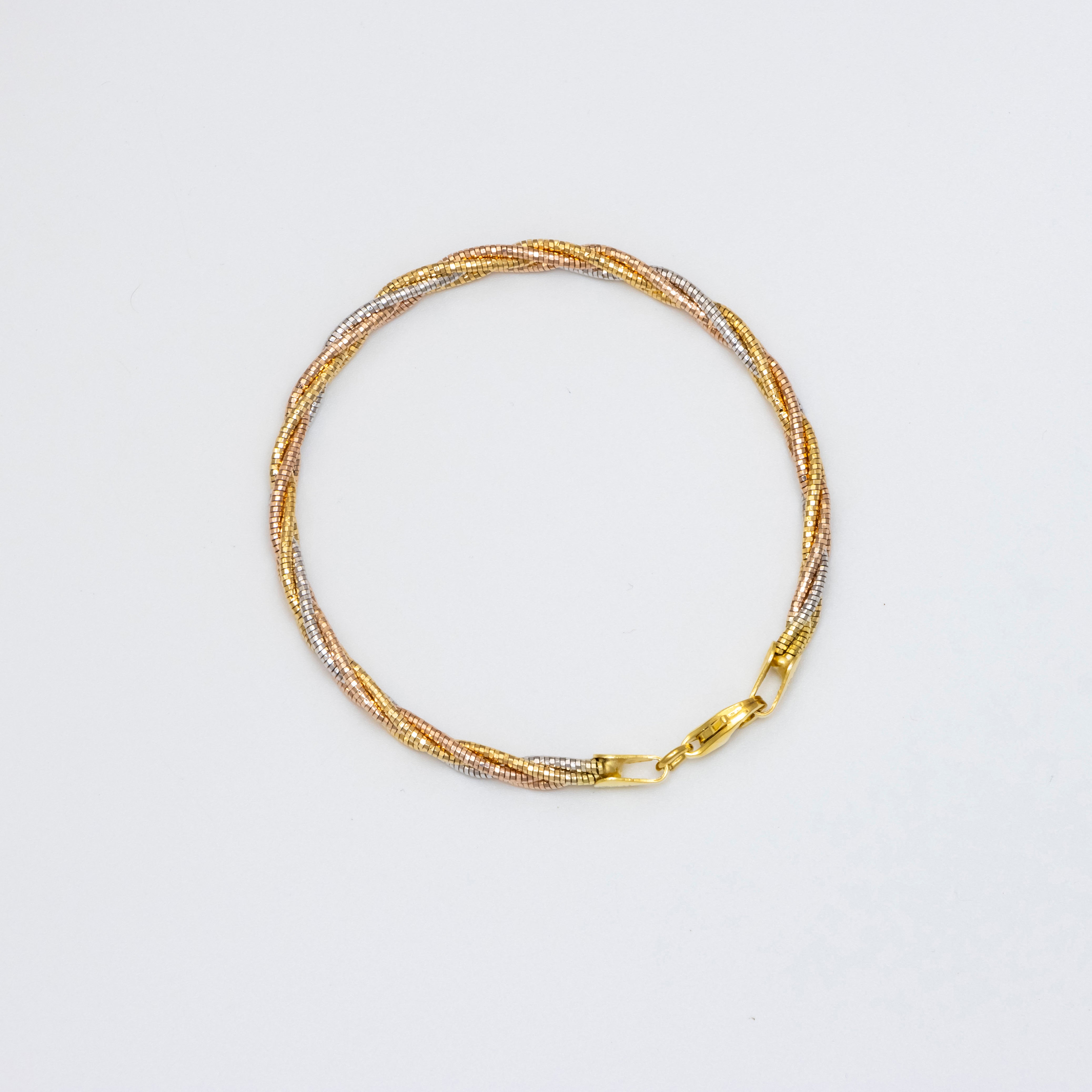 Triple tone Ties Bracelet