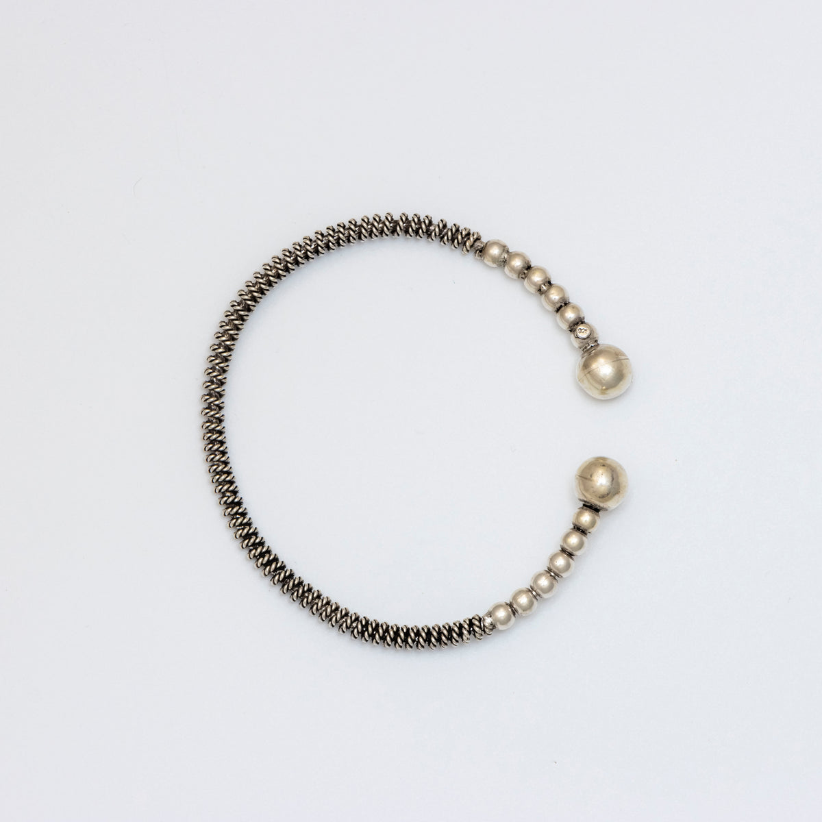Adjustable Silver Bangle