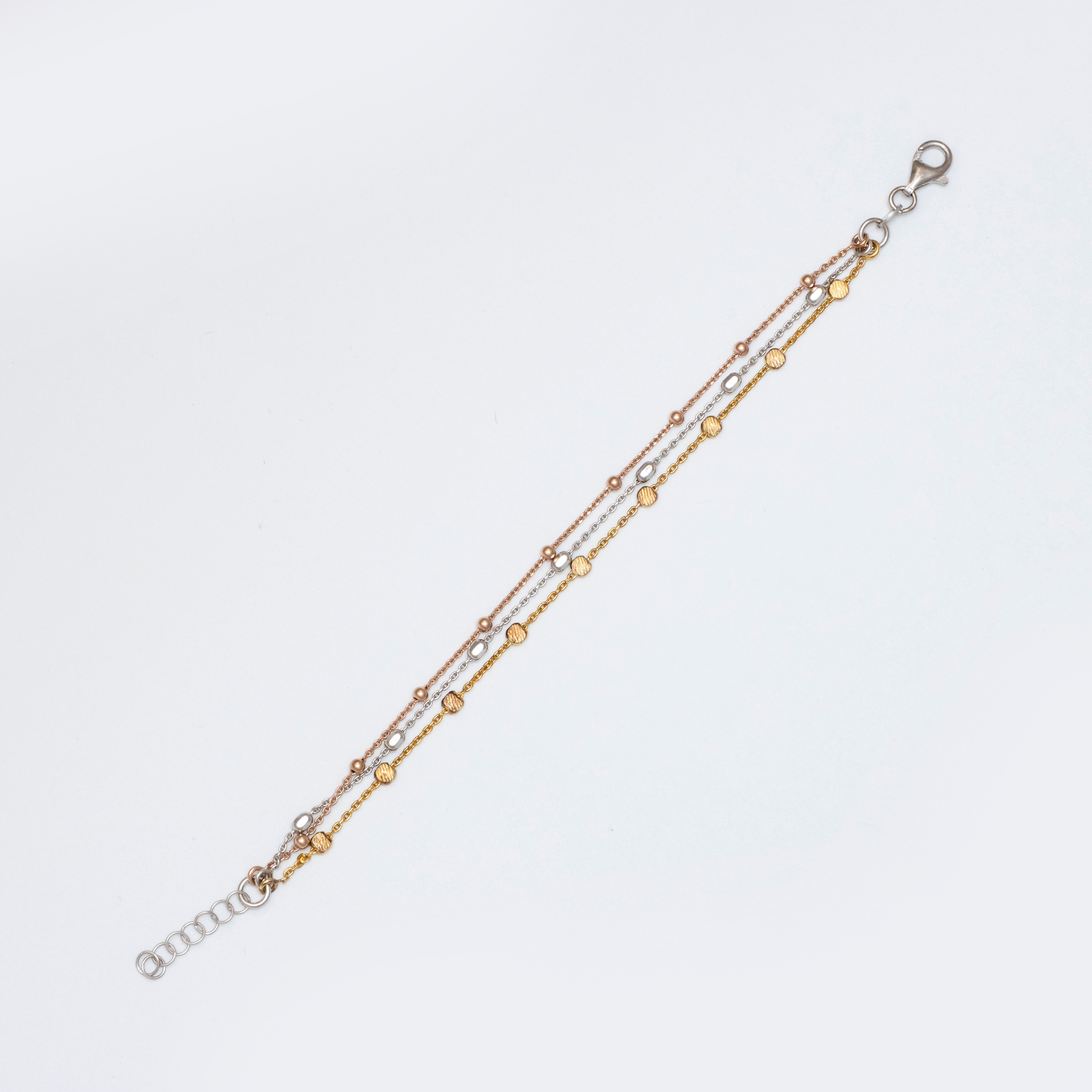 Tri-Colour Elegance Bracelet