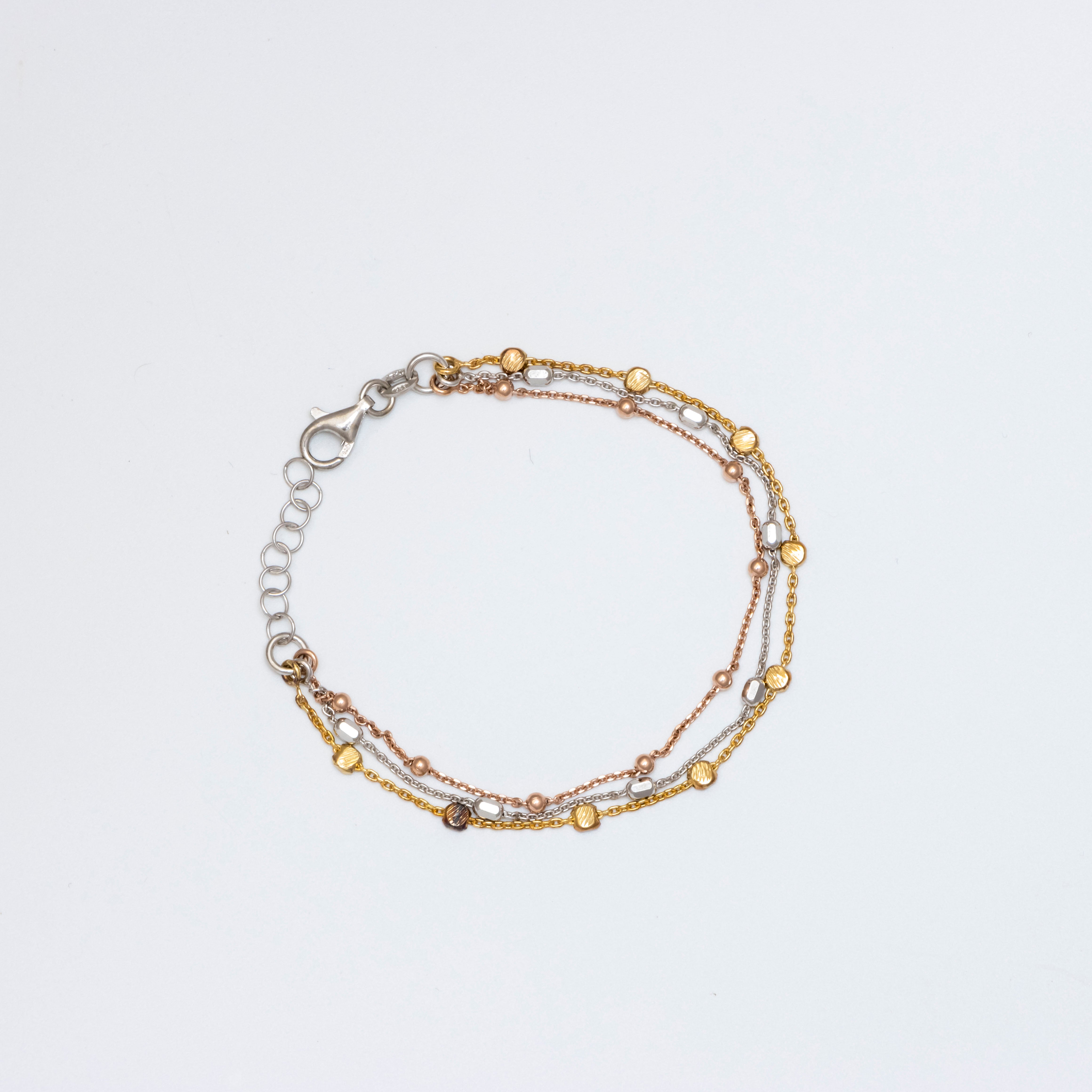 Tri-Colour Elegance Bracelet