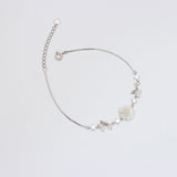 Serene Silver Bloom Bracelet