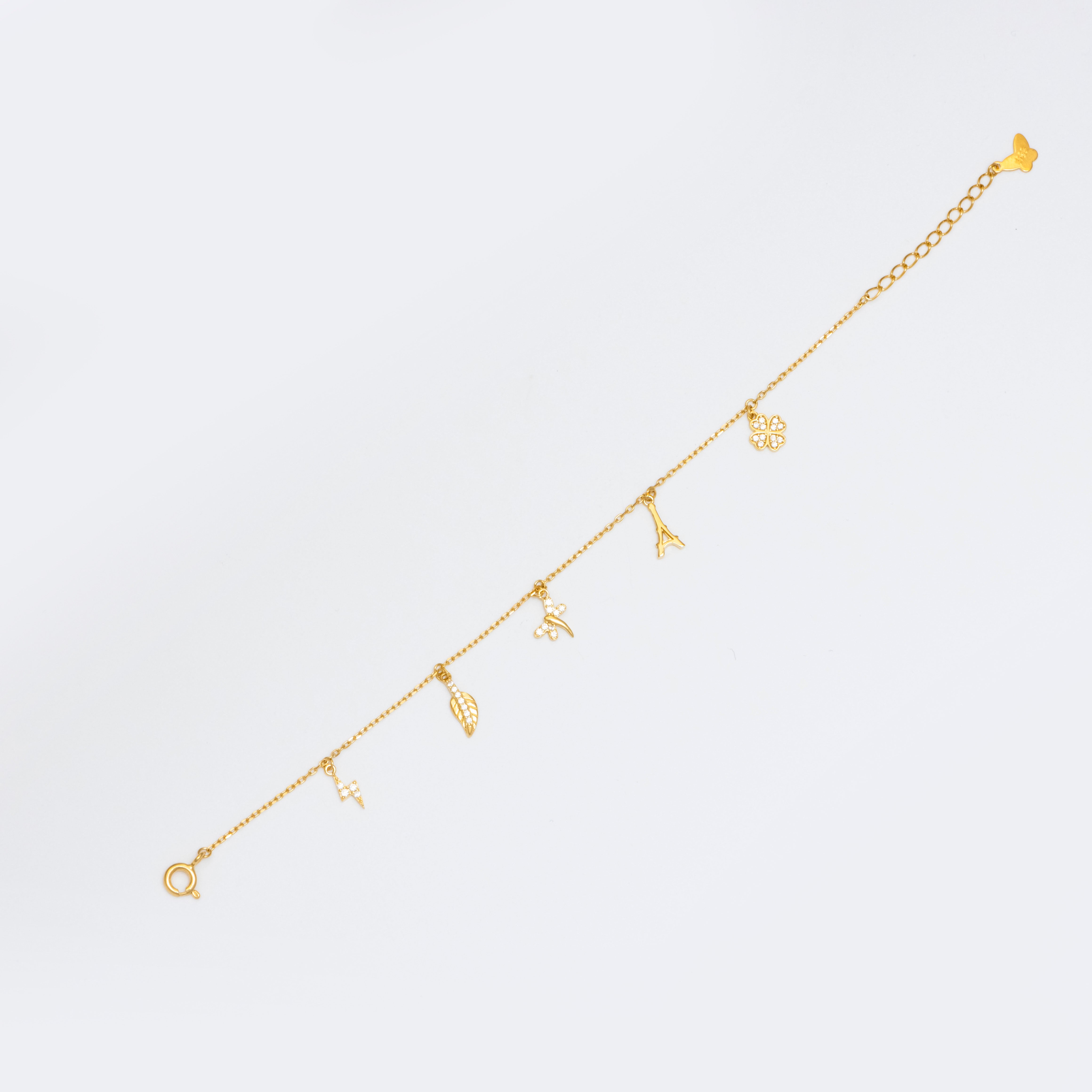 Whimsy marries elegance charm bracelet