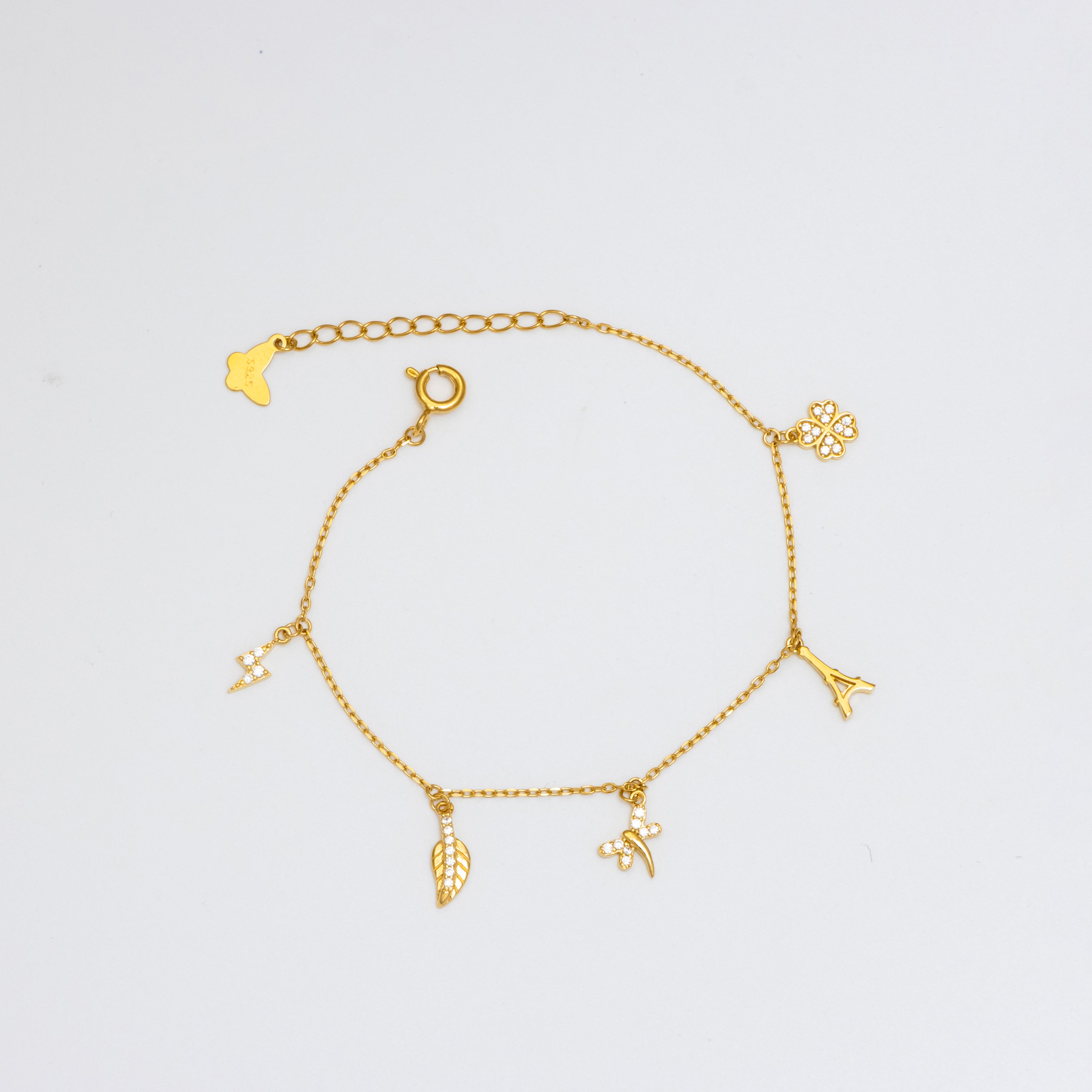 Whimsy marries elegance charm bracelet