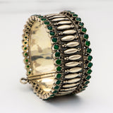 Jadau Silver Bangle