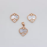 Heartstone Elegance Pendant Set