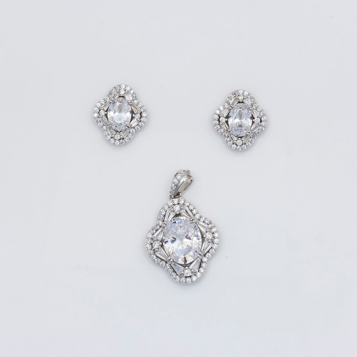 Diamond Dazzle Ensemble Pendant Set
