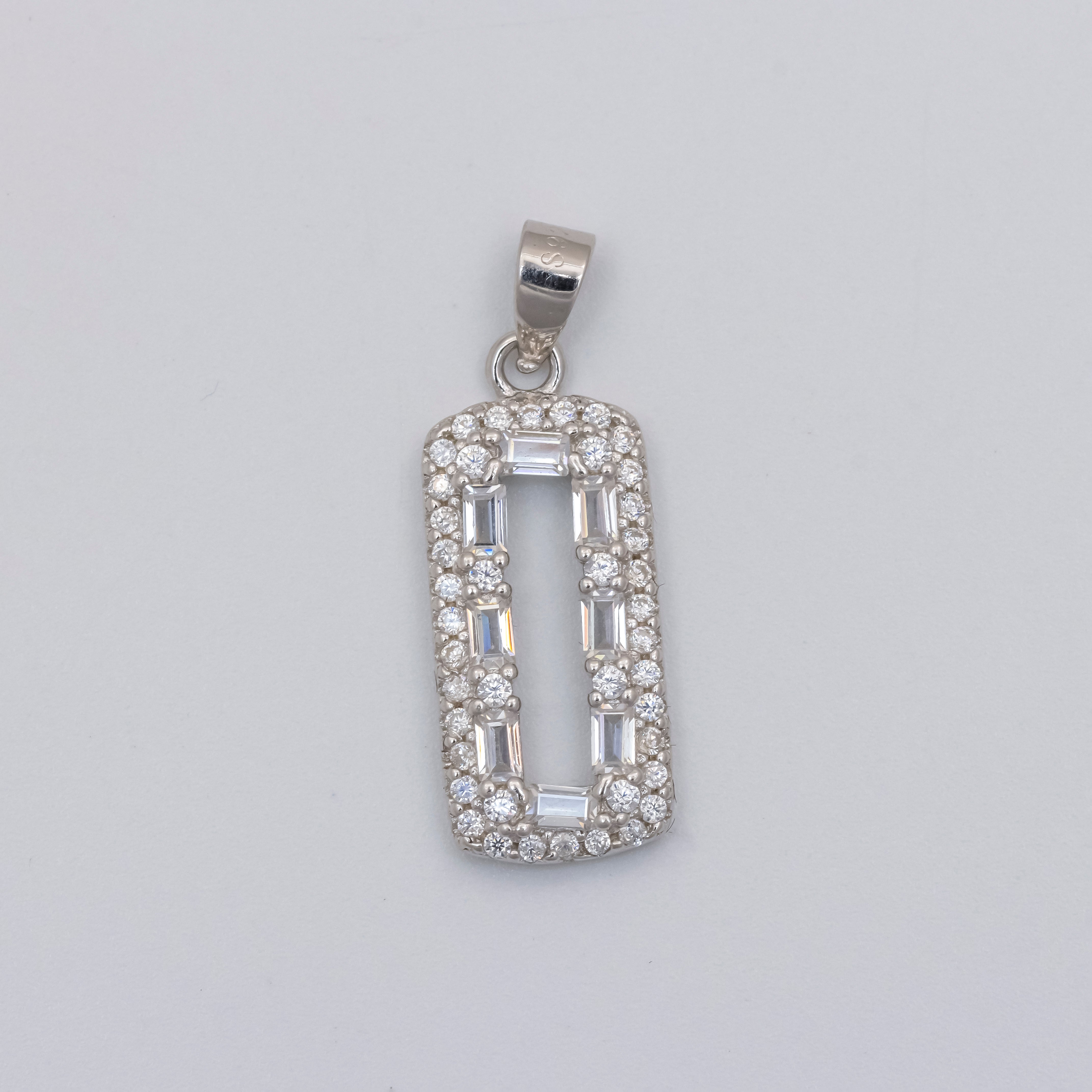 Silver Luster Diamond Drops