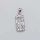 Silver Luster Diamond Drops