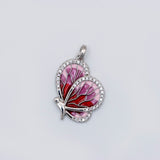 Seraphic Wings Pendant and Earring Ensemble