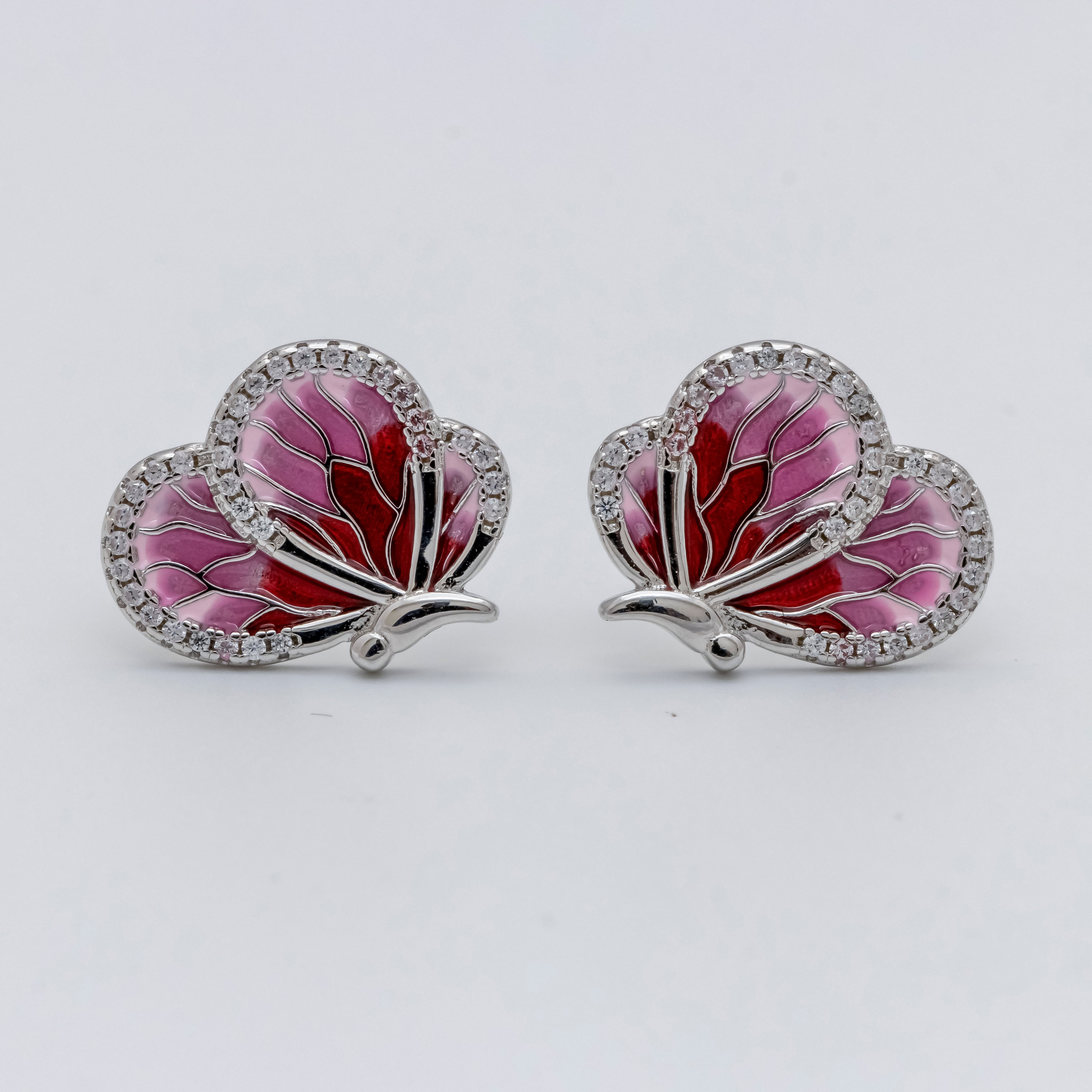 Seraphic Wings Pendant and Earring Ensemble