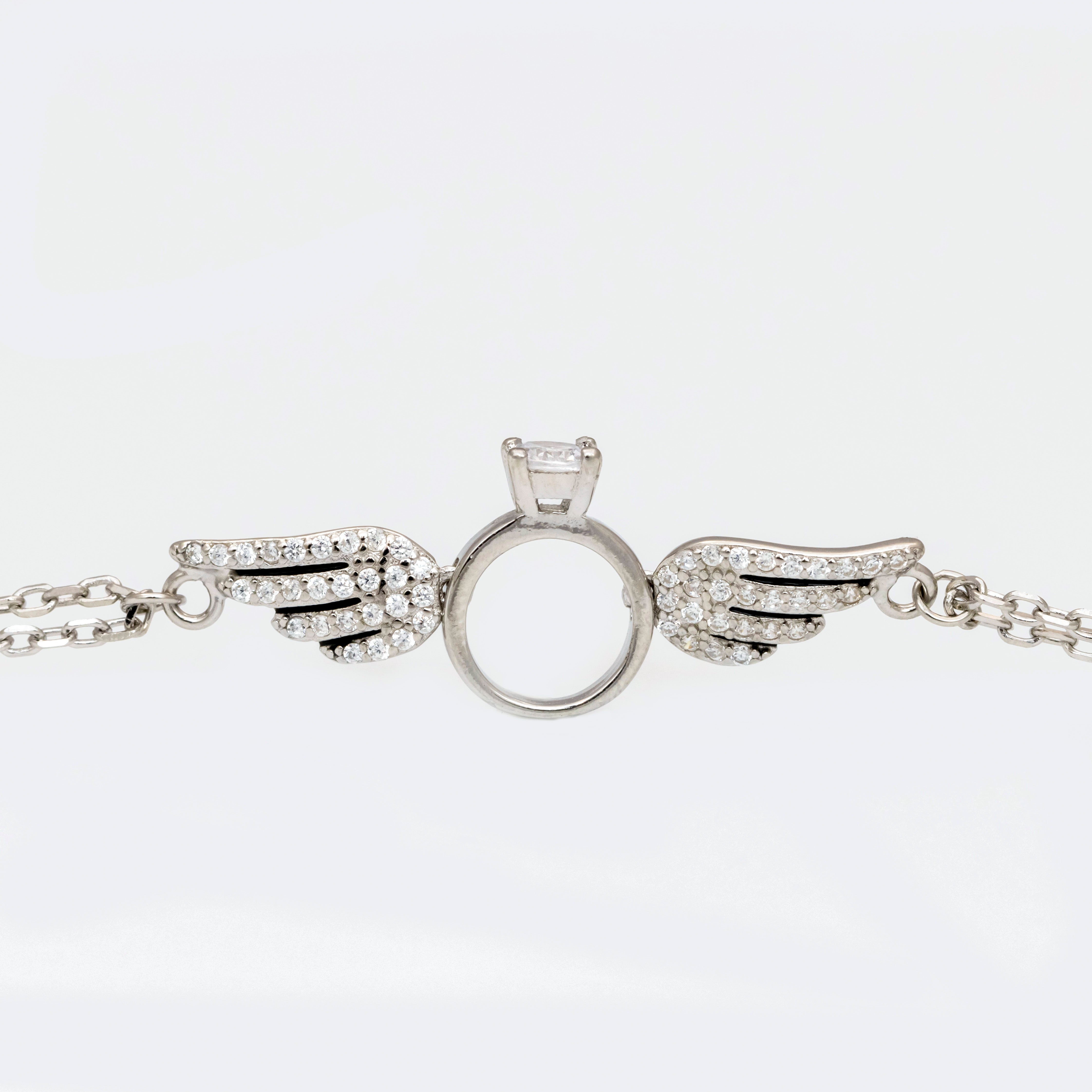 Diamond-Embellished Aether Wings Bracelet
