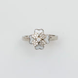 Serene Silver Bloom Silver Ring