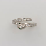 Serpentine Emerald Enchantment Ring