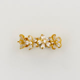Golden Serenity Silver Ring