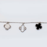 Monochrome Blossom Charm