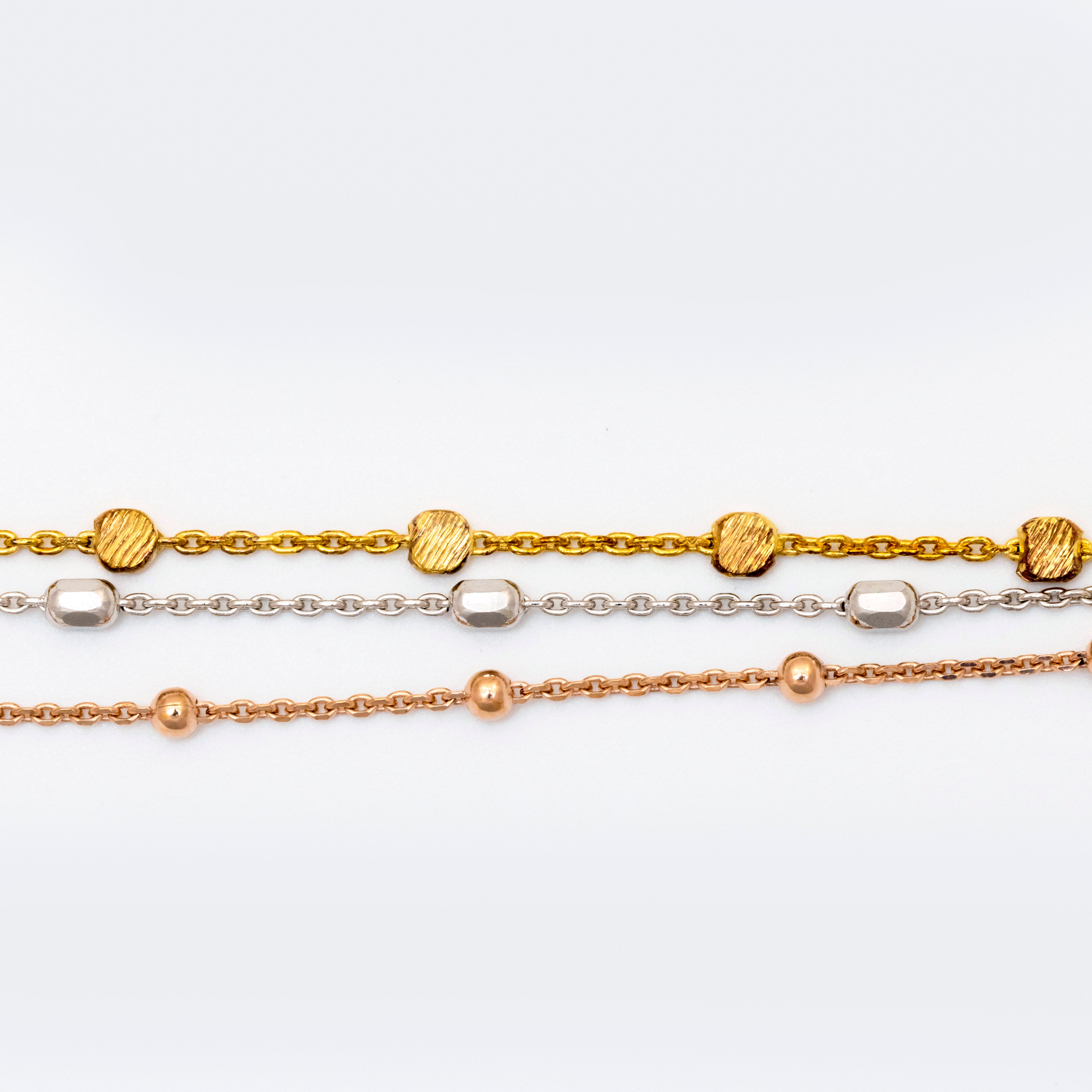 Tri-Colour Elegance Bracelet
