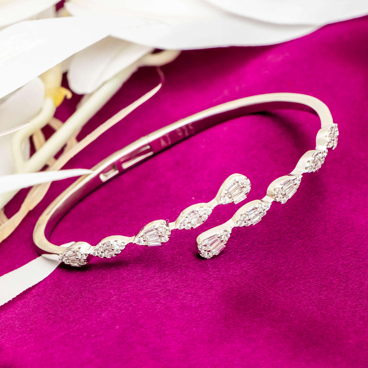 Celestial Sparkle Kada Bracelet