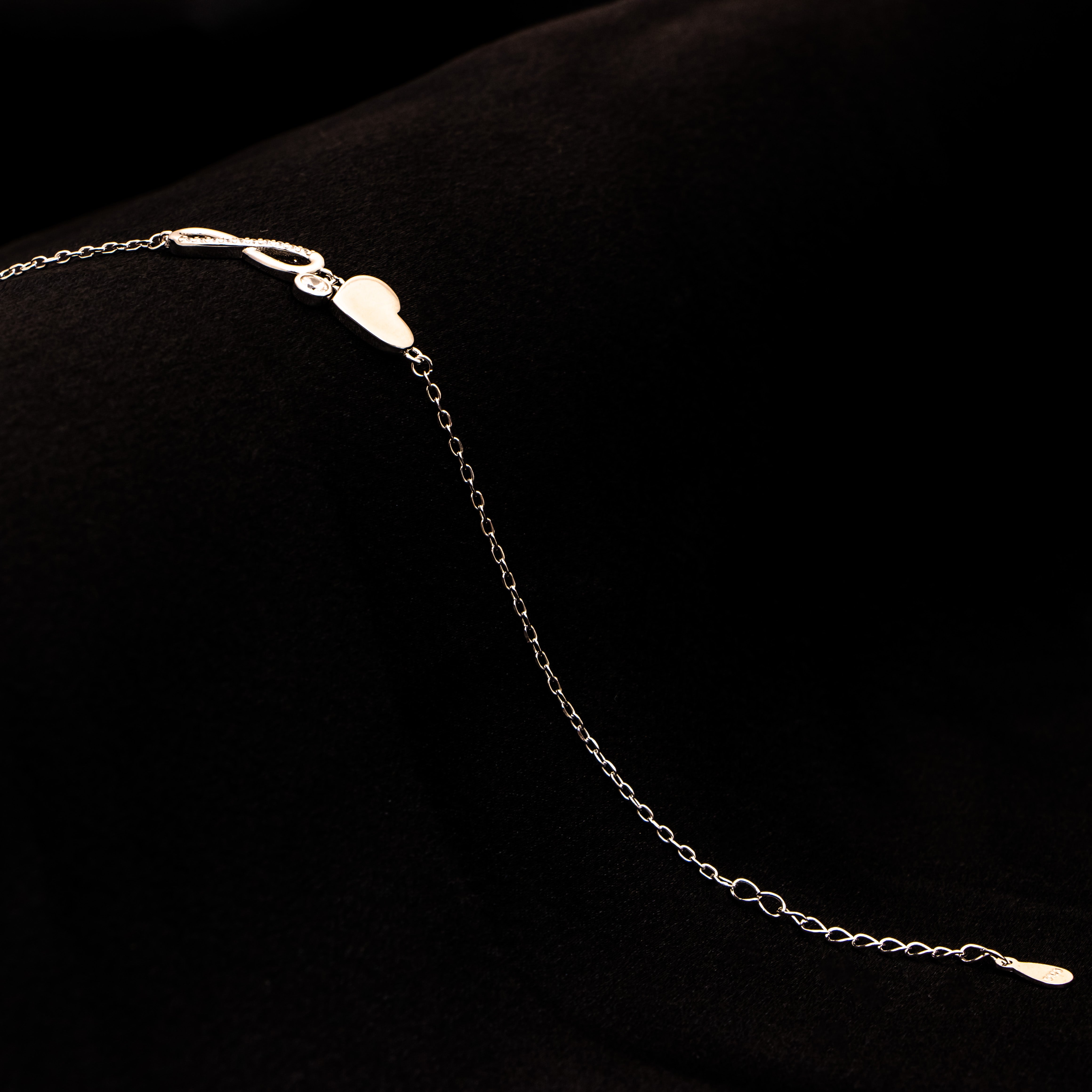 HeartFelt Infinity Silver Bracelet