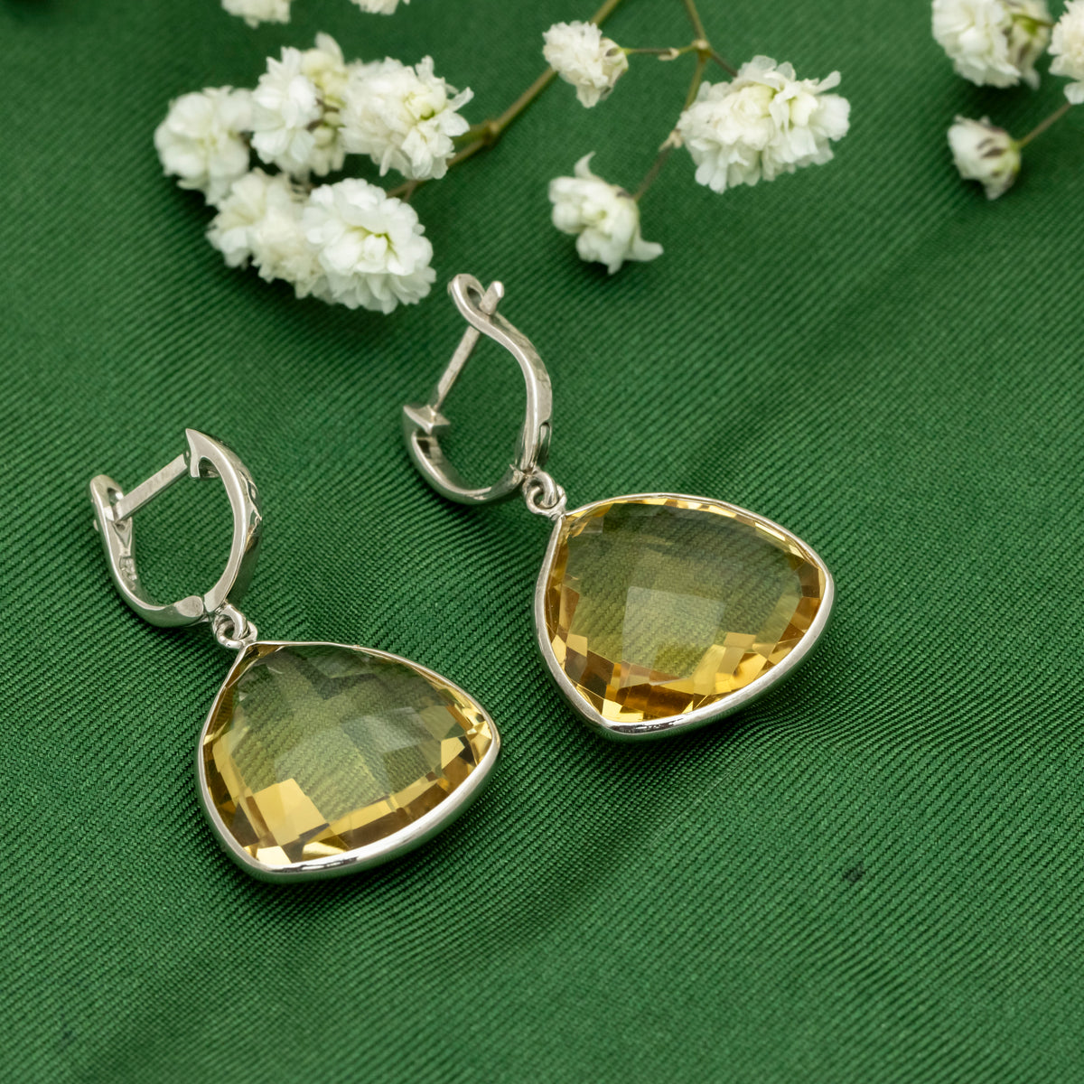 Sunlit Silver Drops