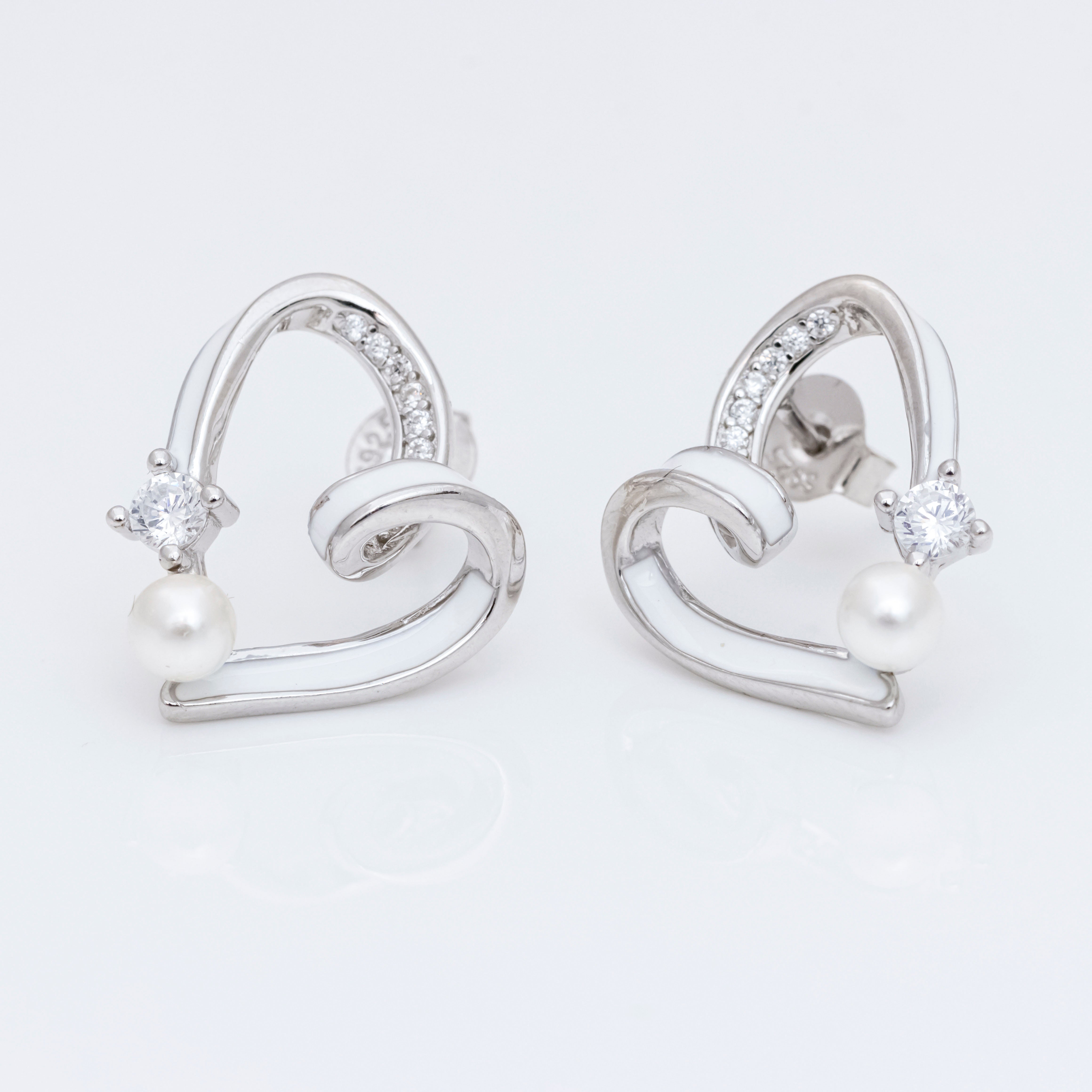 Silver Heart Treasures earings
