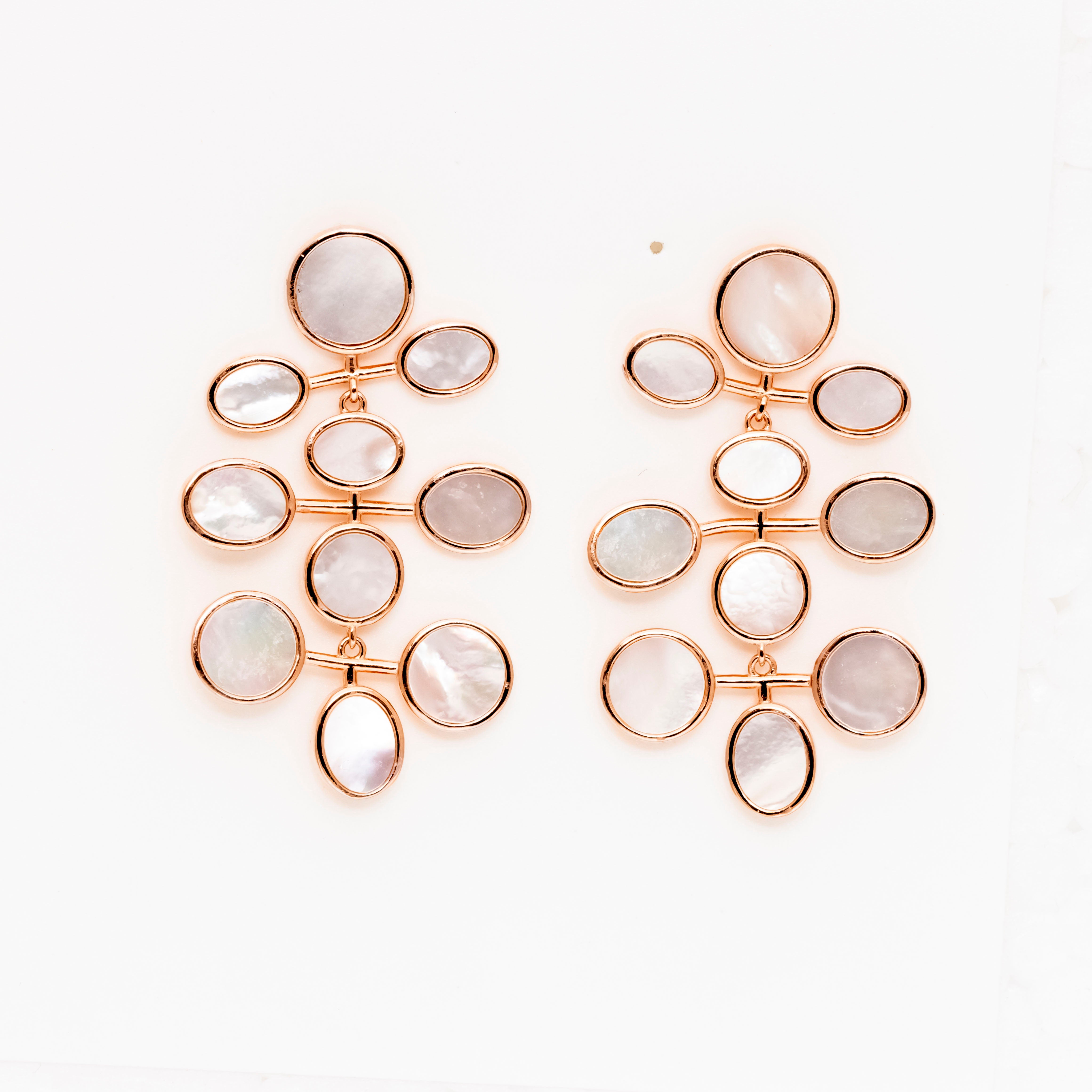 Rose Gold MOP Essence Earrings