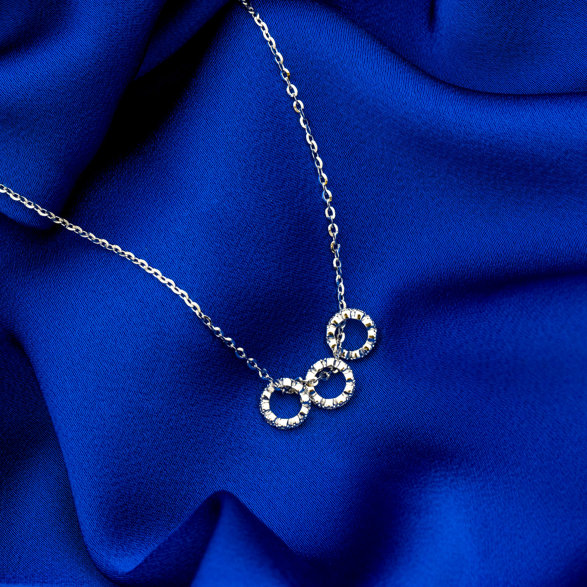 Twin Charms Silver Necklace