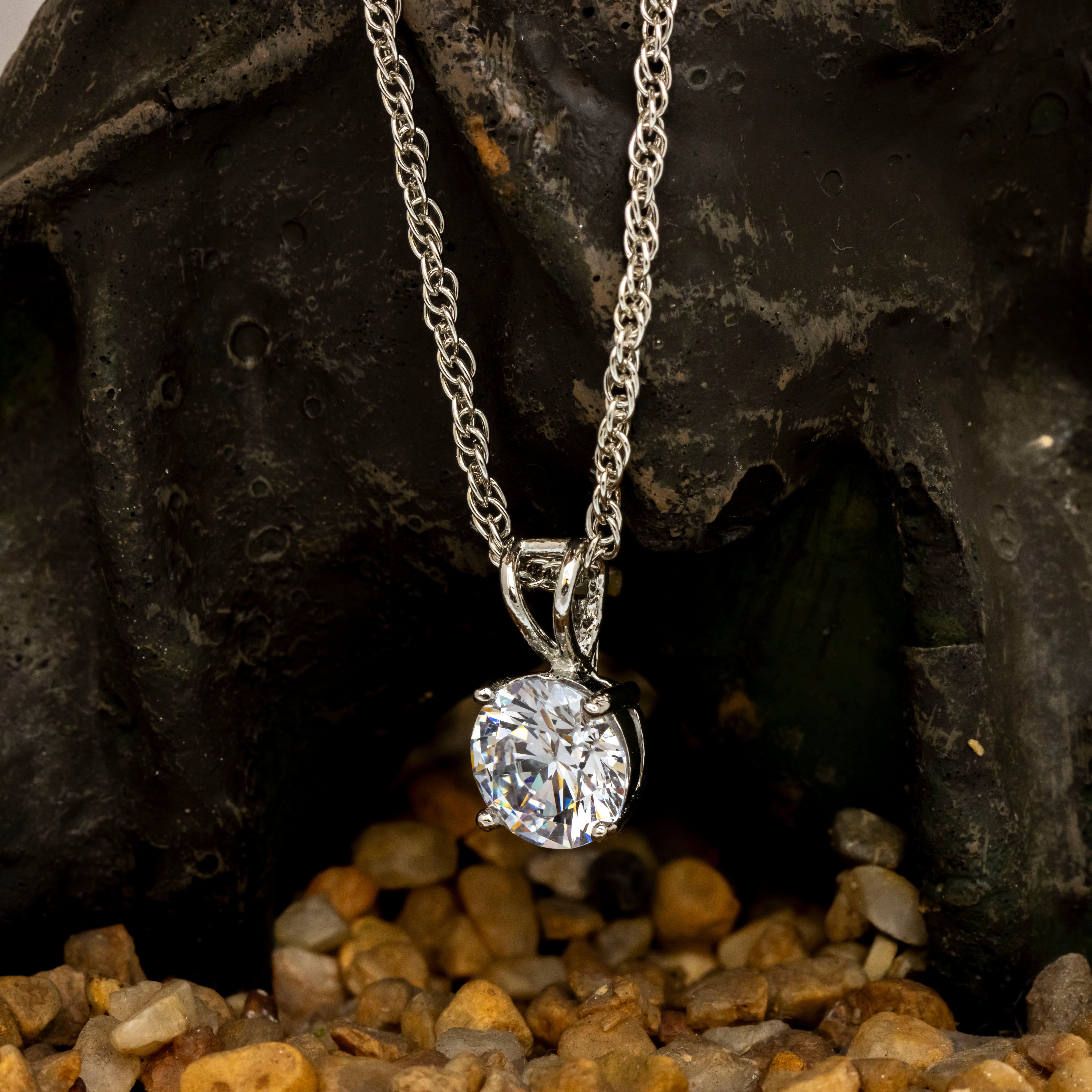 Classic Solitaire Necklace