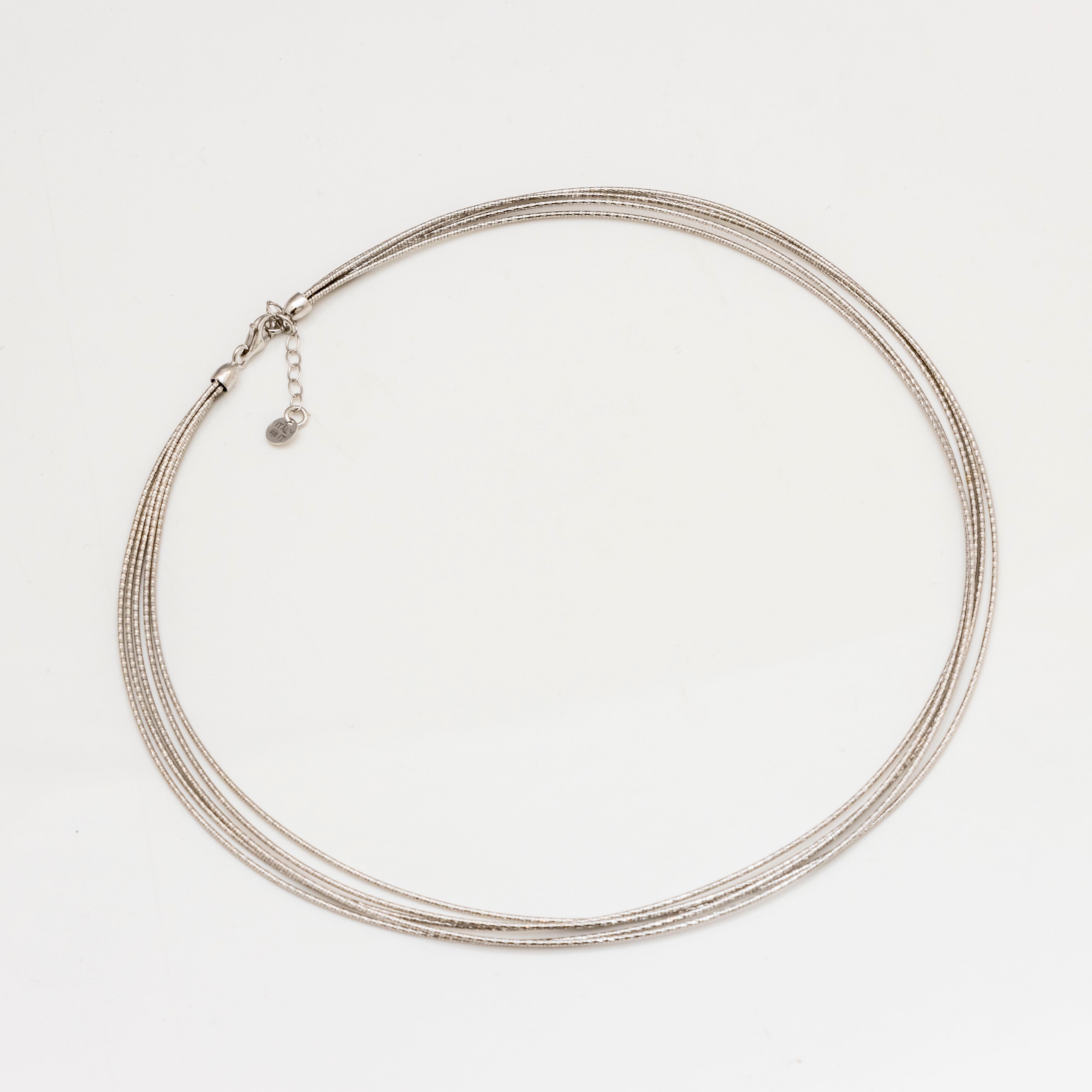 Silver Elegance Omega Necklace