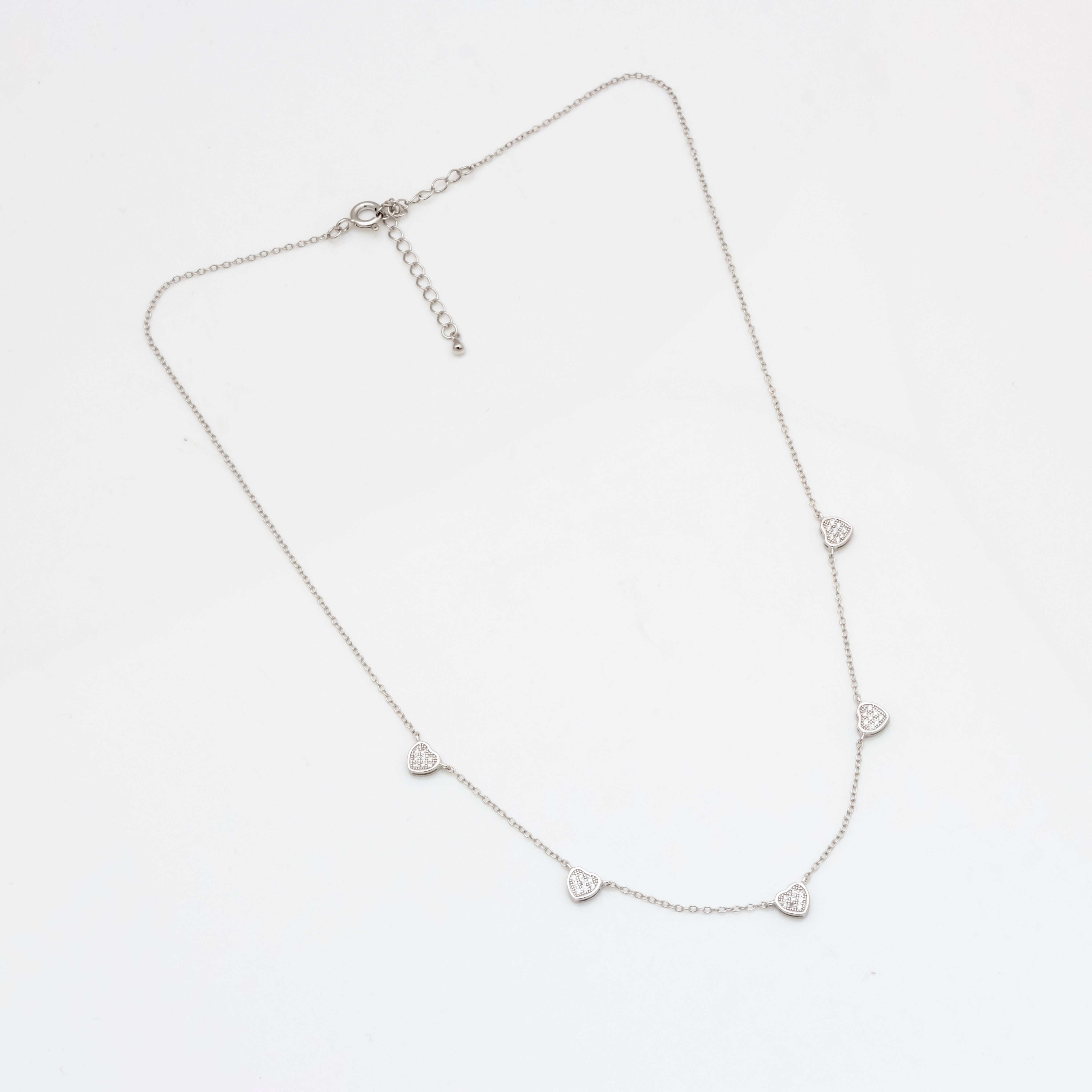 Cherished Hearts Silver Pendant Necklace