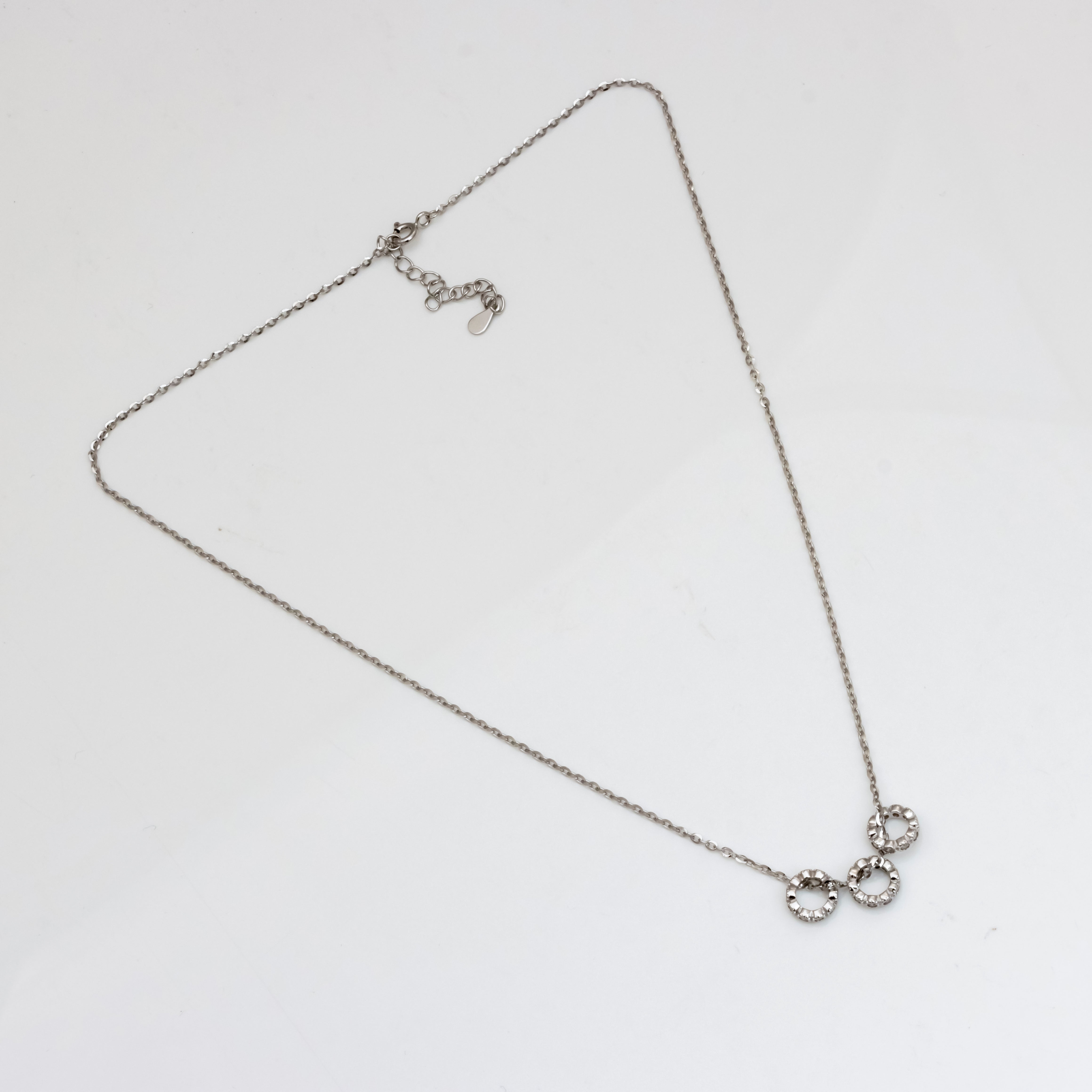 Twin Charms Silver Necklace