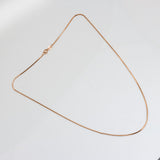 Silver Luster Rose Gold Chain Necklace