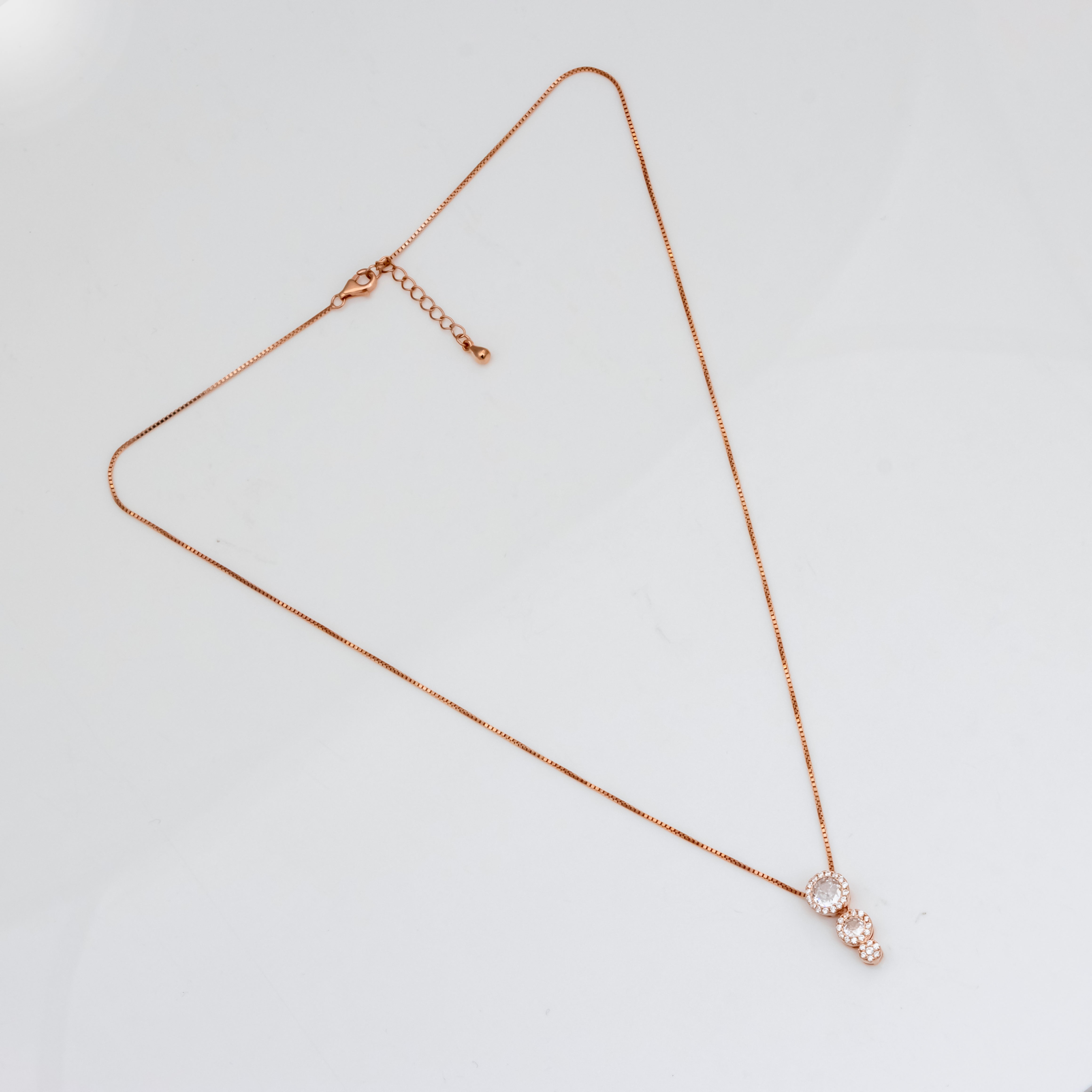 Cherished Moments Rose Gold Plated Silver Necklace