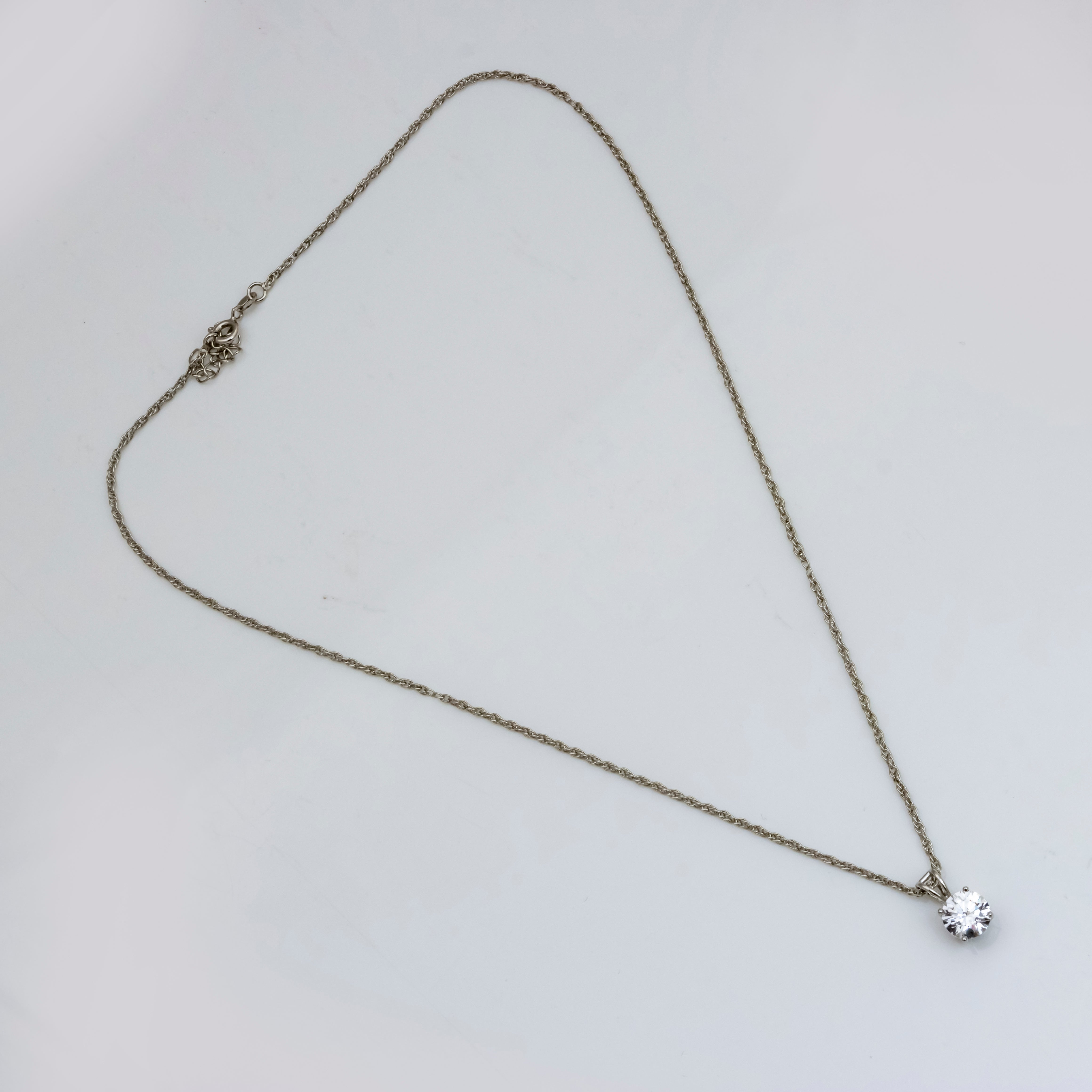 Classic Solitaire Necklace