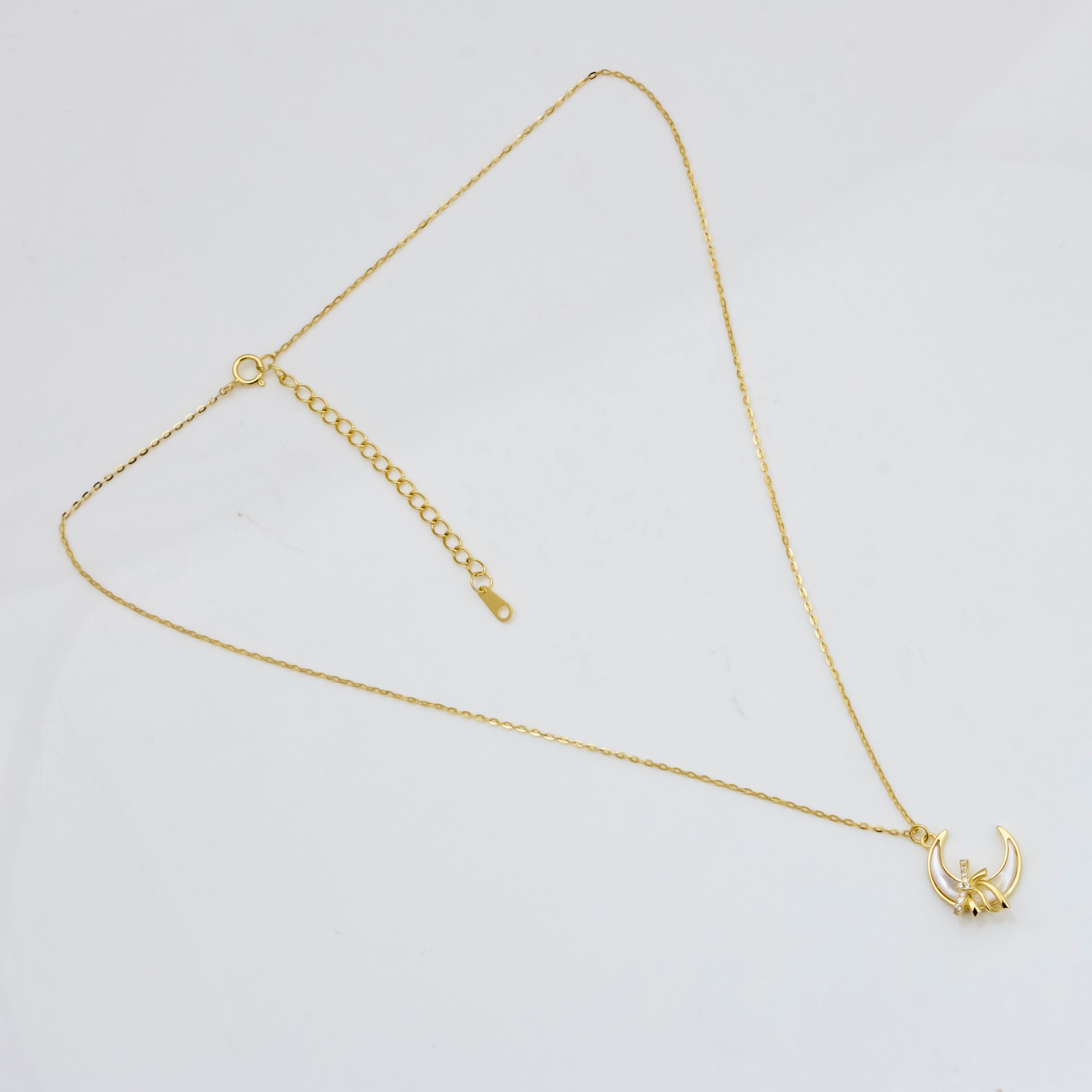 Moonlit Bow Grace Necklace