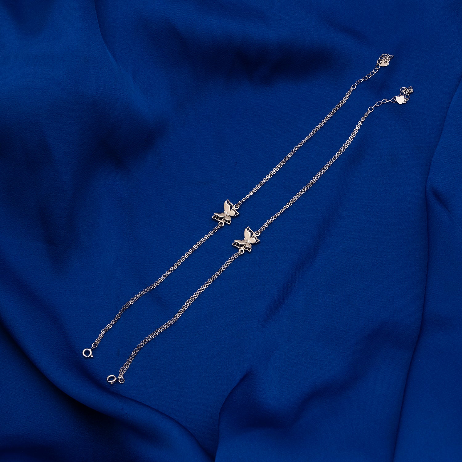 Butterfly Motif Anklet Pair