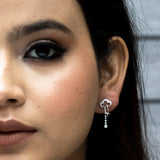 Pearls From The Sky Silver Earrings
