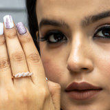 Classic Knot Rose Gold Plated Silver Ring