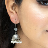 Classic Pearl Fish Hook Jhumkas