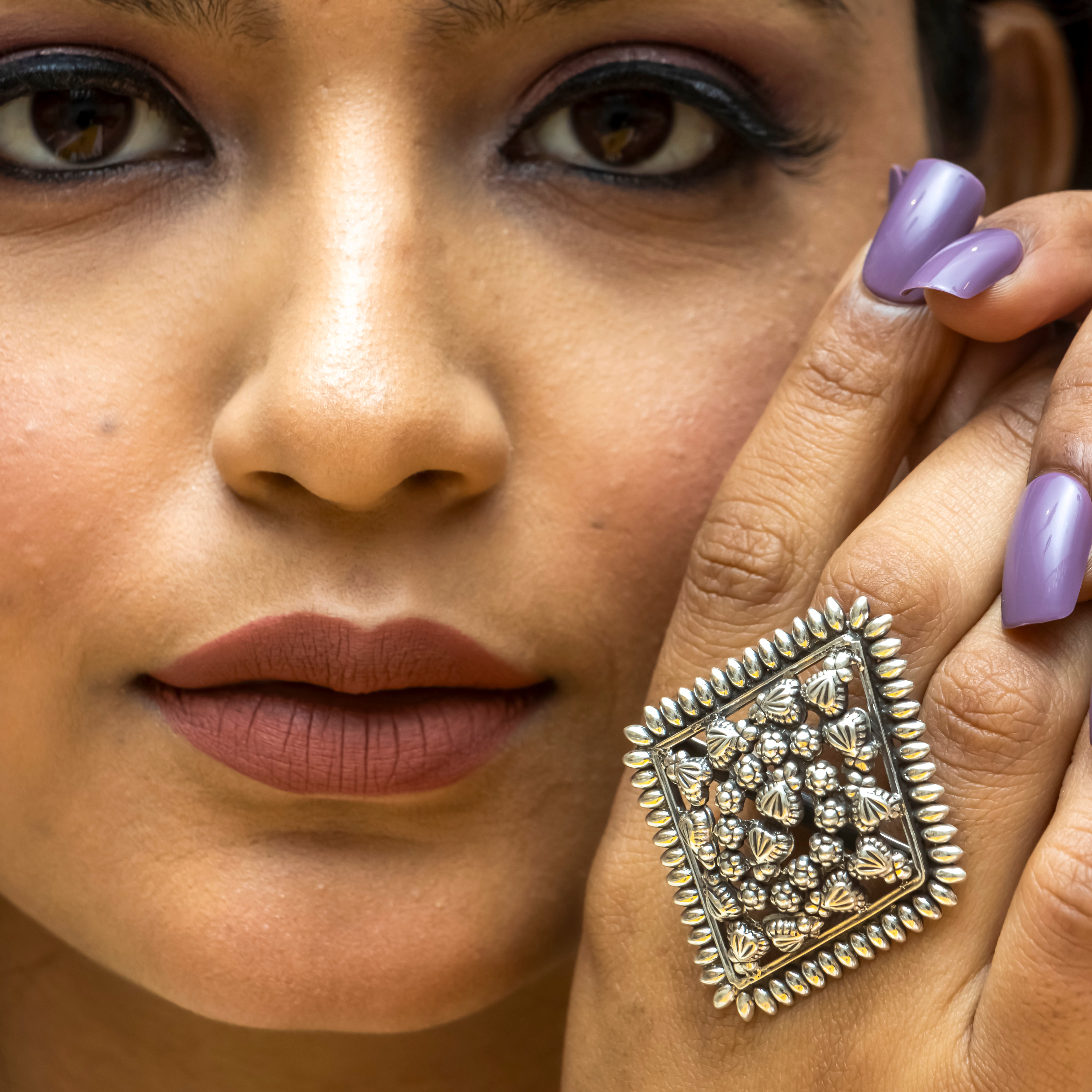 Essence Barfi Silver Ring